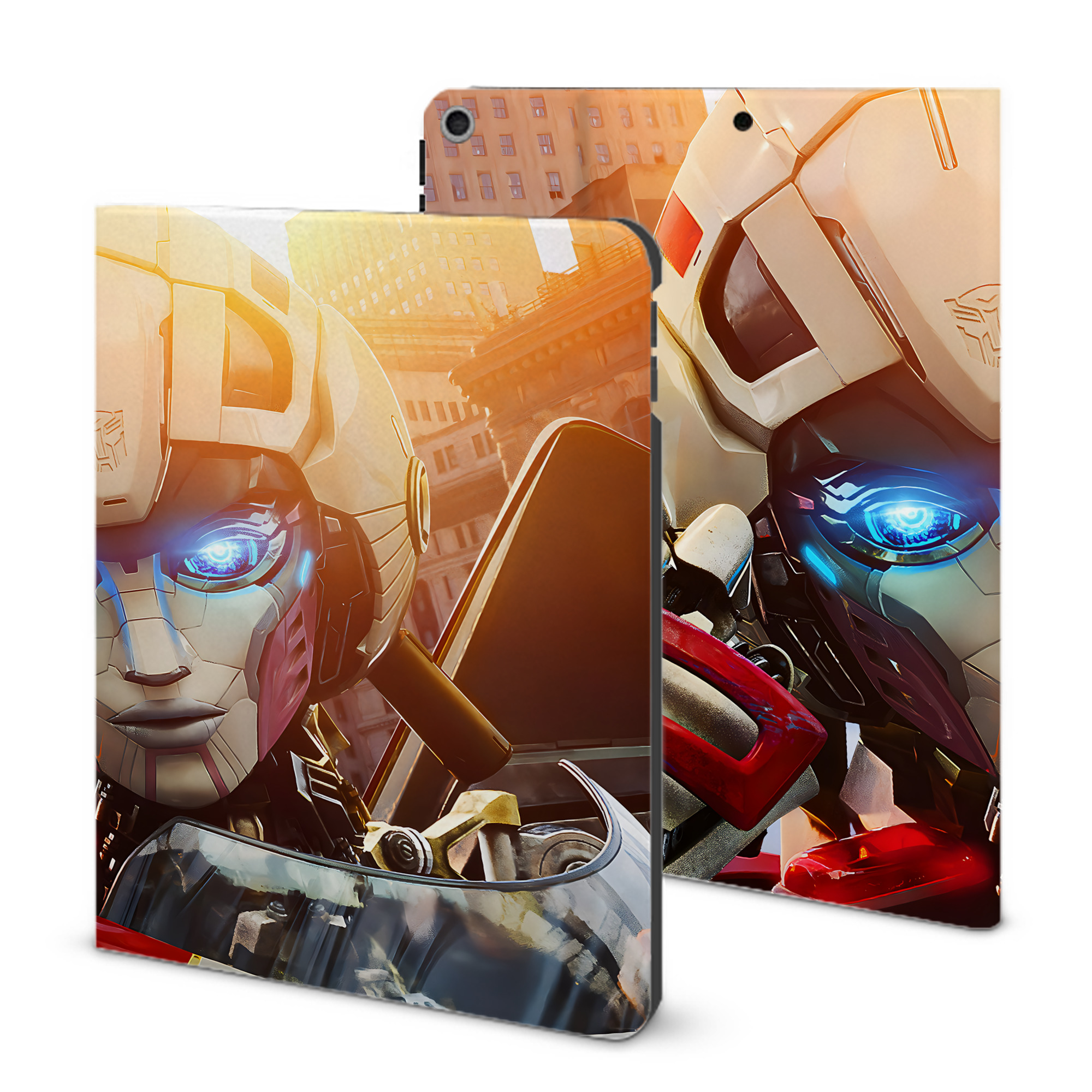 （画像用） Transformers トランスフォーマー IPad ケース ブック型 PUレザー TPU 耐衝撃 軽量 薄型 ペン収納なし 全面保護 IPad 各モデル対応